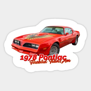 1978 Pontiac Firebird Trans Am Sticker